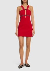 Self Portrait Crepe Mini Dress