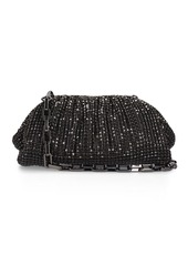 Self Portrait Diamante Leather & Crystal Pouch