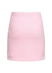 Self Portrait Embellished Knit Mini Skirt