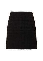 Self Portrait Embellished Knit Mini Skirt