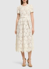 Self Portrait Floral Lace Midi Dress