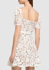 Self Portrait Floral Lace Mini Dress