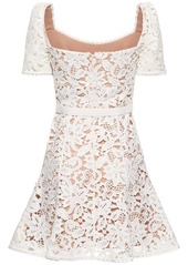 Self Portrait Floral Lace Mini Dress