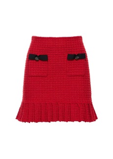 Self Portrait Knit Mini Skirt