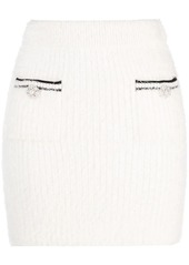Self Portrait knitted fitted miniskirt