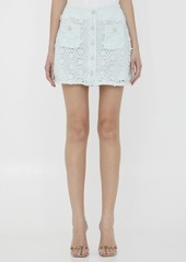 Self Portrait Lace mini-skirt