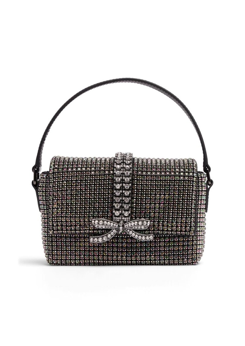 Self Portrait Micro Chainmail Crystal Top Handle Bag