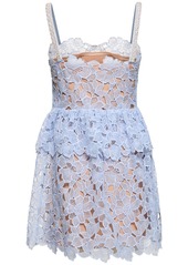 Self Portrait Organza Lace Mini Dress