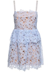 Self Portrait Organza Lace Mini Dress