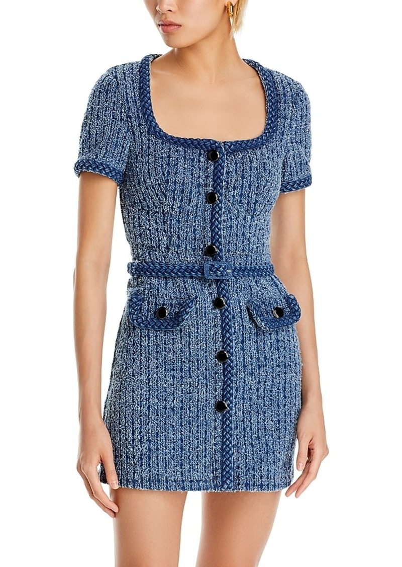 Self Portrait Self-Portrait Braided Trim Textured Dress