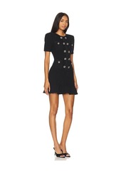 Self Portrait self-portrait Buttoned Knit Mini Dress