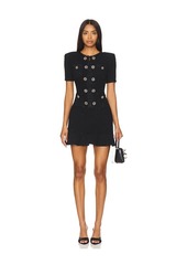 Self Portrait self-portrait Buttoned Knit Mini Dress