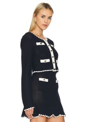 Self Portrait self-portrait Contrast Trim Cardigan