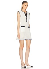 Self Portrait self-portrait Crochet Contrast Trim Mini Dress