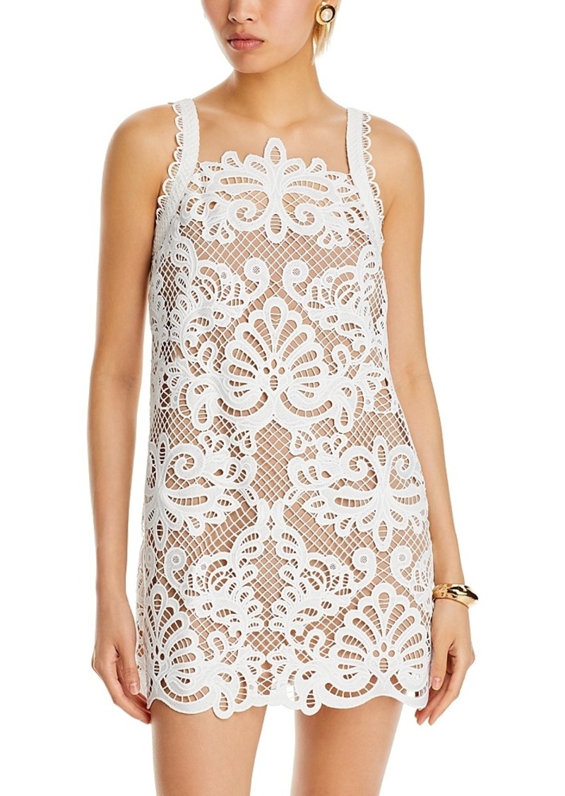 Self Portrait Self-Portrait Guipure Lace Mini Dress