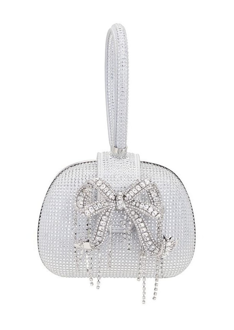 Self Portrait self-portrait Rhinestone Top Handle Clutch Bag