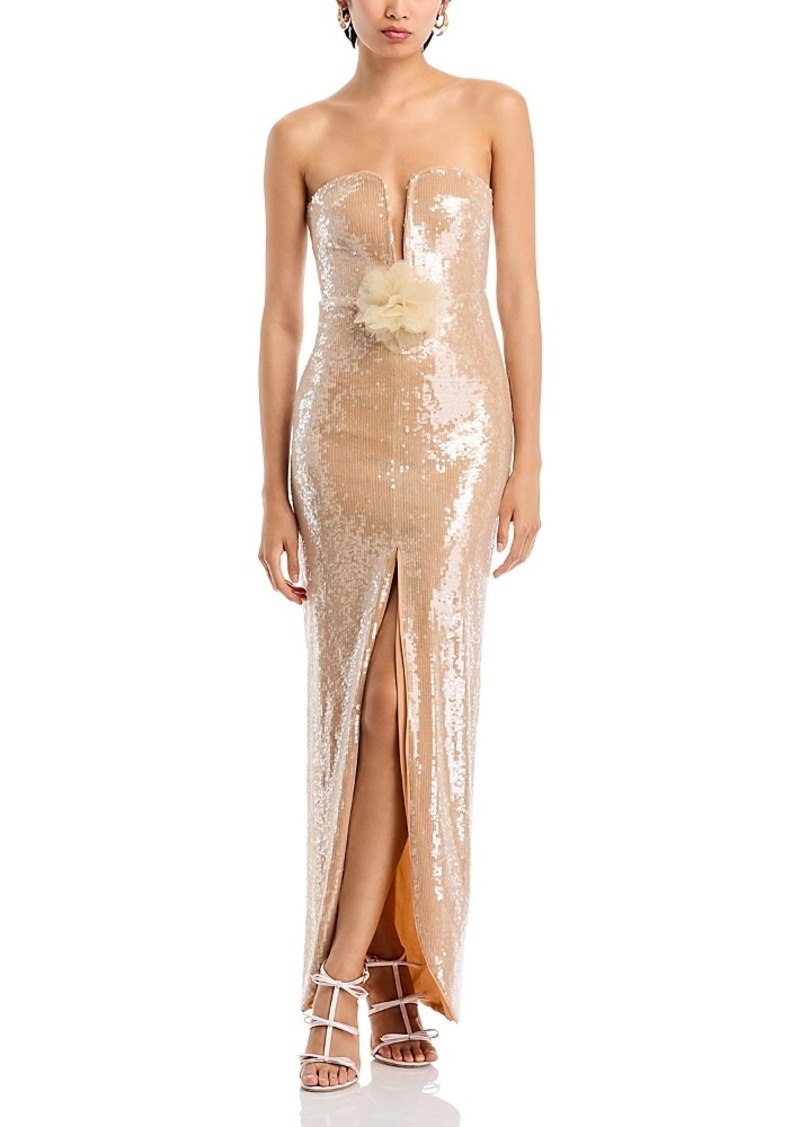 Self Portrait Self-Portrait Strapless Sequin Gown