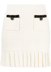 Self Portrait SELF-PORTRAIT Structured knit mini skirt