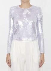 Self Portrait Sequined top