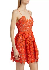 Self Portrait Sleeveless Lace Minidress