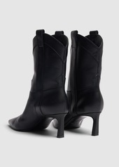 Sergio Rossi 60mm Leather Ankle Boots