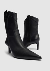 Sergio Rossi 60mm Leather Ankle Boots