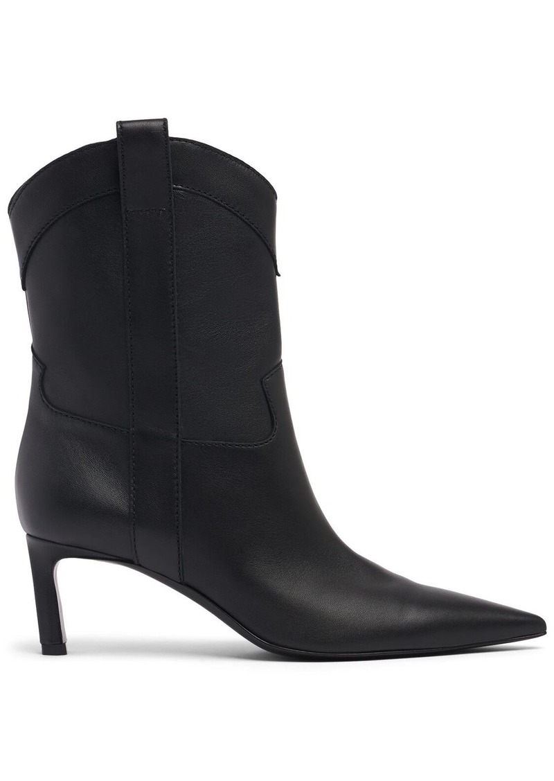 Sergio Rossi 60mm Leather Ankle Boots