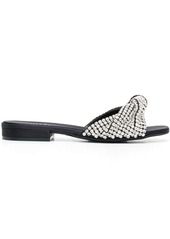 Sergio Rossi crystal-embellished flat sandals