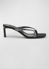 Sergio Rossi Crystal Mule Sandals