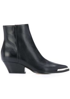 Sergio Rossi pointed contrast-cap boots