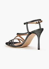 Sergio Rossi - Bon Ton metallic suede sandals - Metallic - EU 35.5