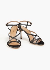 Sergio Rossi - Bon Ton metallic suede sandals - Metallic - EU 35.5