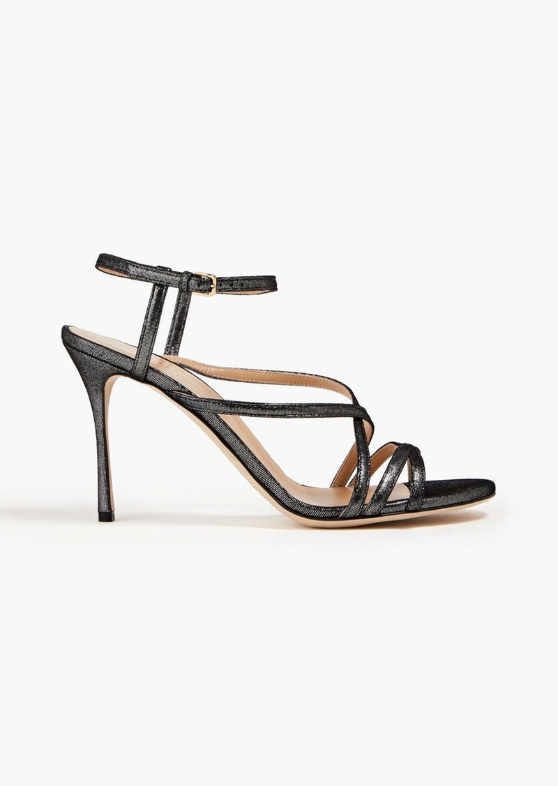 Sergio Rossi - Bon Ton metallic suede sandals - Metallic - EU 35.5