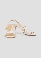 Sergio Rossi - Leather slingback sandals - White - EU 40