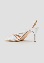 Sergio Rossi - Leather slingback sandals - White - EU 40