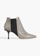 Sergio Rossi - Lizard-effect leather ankle boots - Gray - EU 40