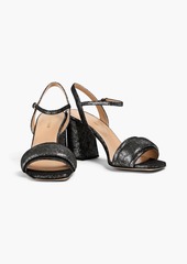 Sergio Rossi - Metallic suede sandals - Metallic - EU 37