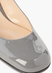 Sergio Rossi - Patent-leather Mary Jane pumps - Gray - EU 35