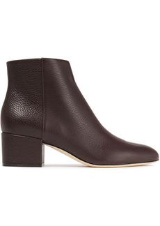 Sergio Rossi - Pebbled-leather ankle boots - Brown - EU 40