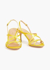 Sergio Rossi - Bon Ton satin slingback sandals - Yellow - EU 35