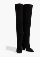 Sergio Rossi - Scarlett 105 suede over-the-knee boots - Black - EU 36