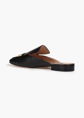 Sergio Rossi - Seventy embellished leather slippers - Black - EU 40.5