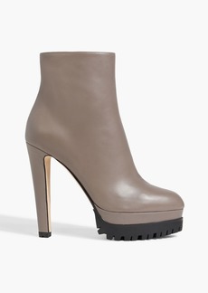 Sergio Rossi - Shana 090 leather platform boots - Neutral - EU 39