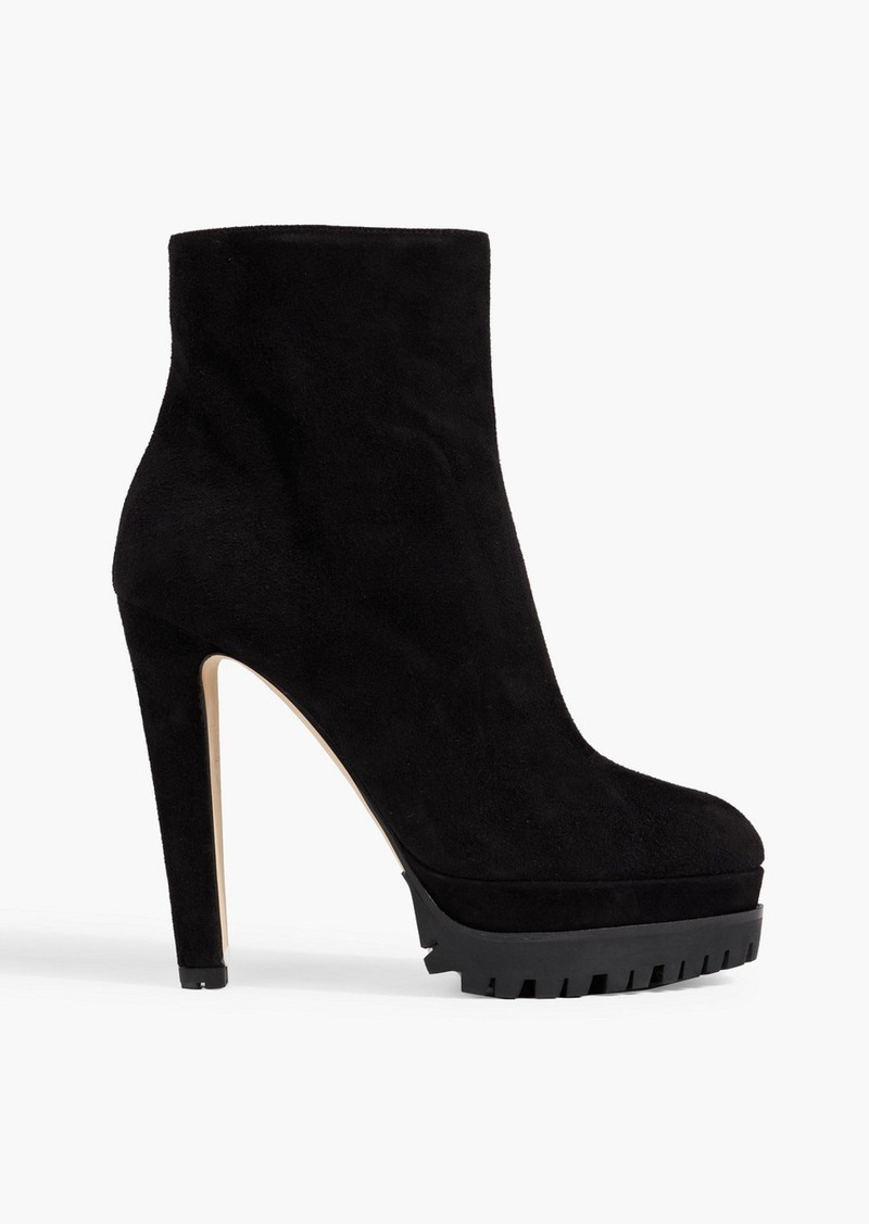 Sergio Rossi - Shana 090 suede ankle boots - Black - EU 40.5