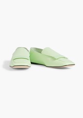 Sergio Rossi - sr1 leather collapsible-heel loafers - Green - EU 36