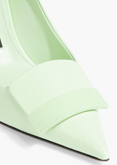Sergio Rossi - sr1 75 embellished patent-leather pumps - Green - EU 36