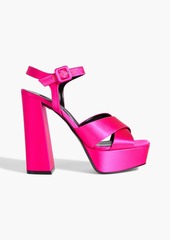 Sergio Rossi - sr Alicia satin platform sandals - Pink - EU 38