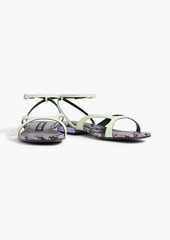 Sergio Rossi - sr Aracne 15 patent-leather sandals - Green - EU 36