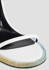 Sergio Rossi - sr Bijoux crystal-embellished leather sandals - White - EU 36