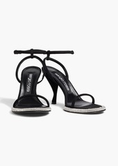 Sergio Rossi - sr Bijoux crystal-embellished suede sandals - Black - EU 36